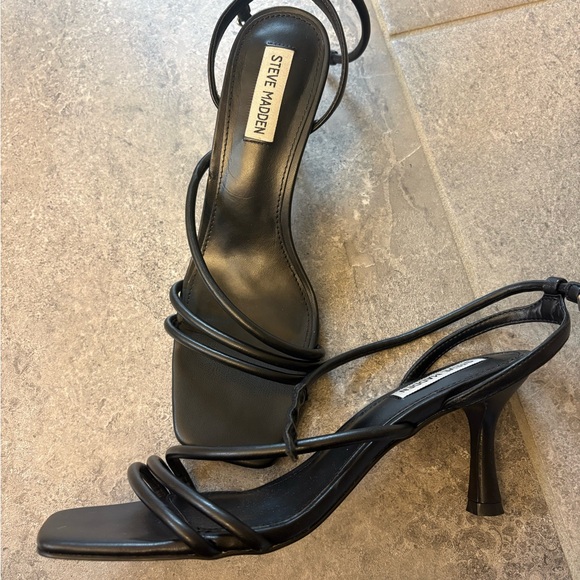 Steve Madden Strappy Leather Heels - Picture 2 of 5